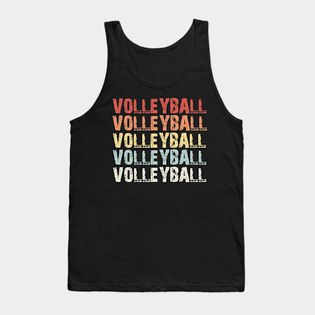 Retro Volleyball Tank Top by LetsBeginDesigns